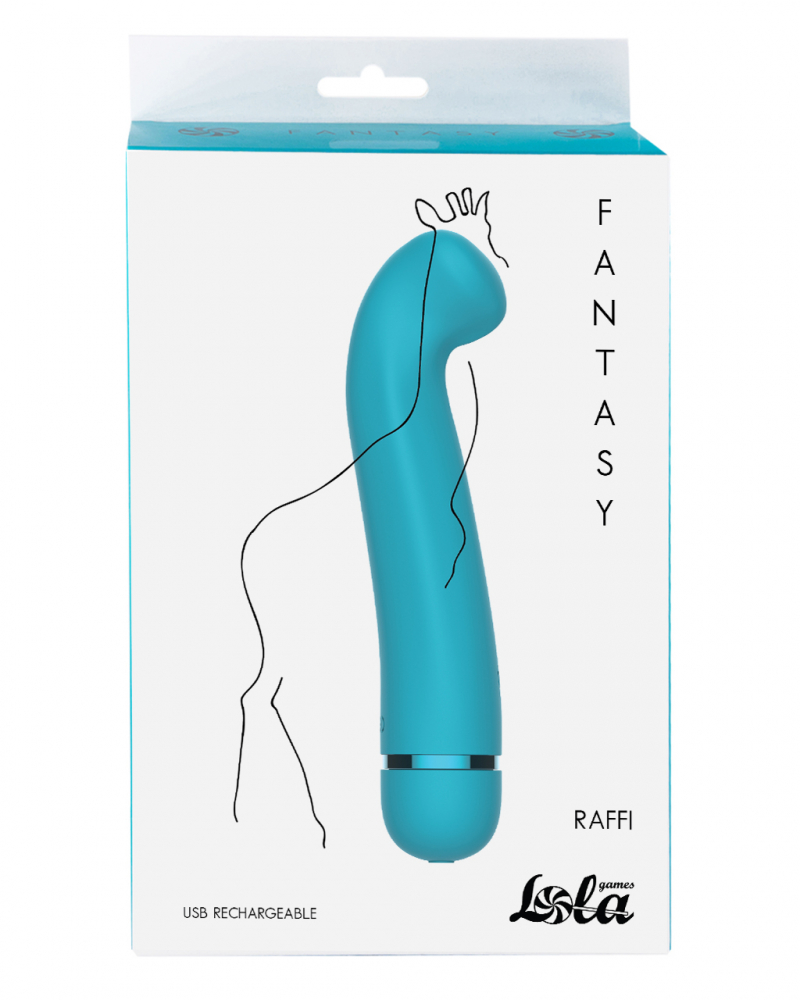 Перезаряжаемый вибратор Fantasy Raffi Blue