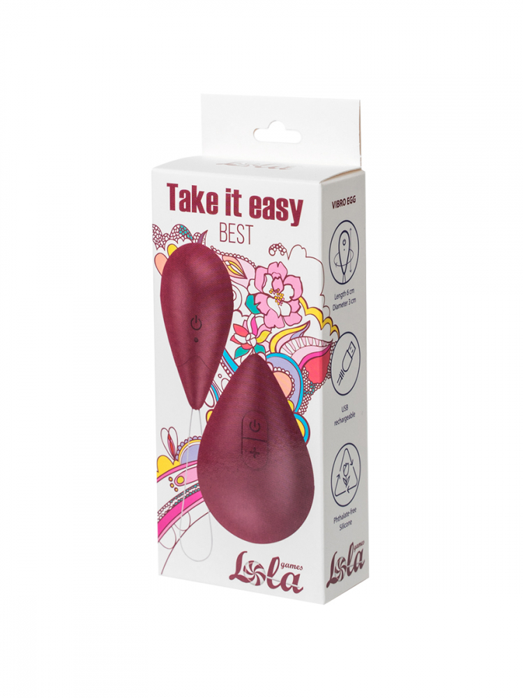 Виброяйцо Take it Easy Best с пультом ДУ