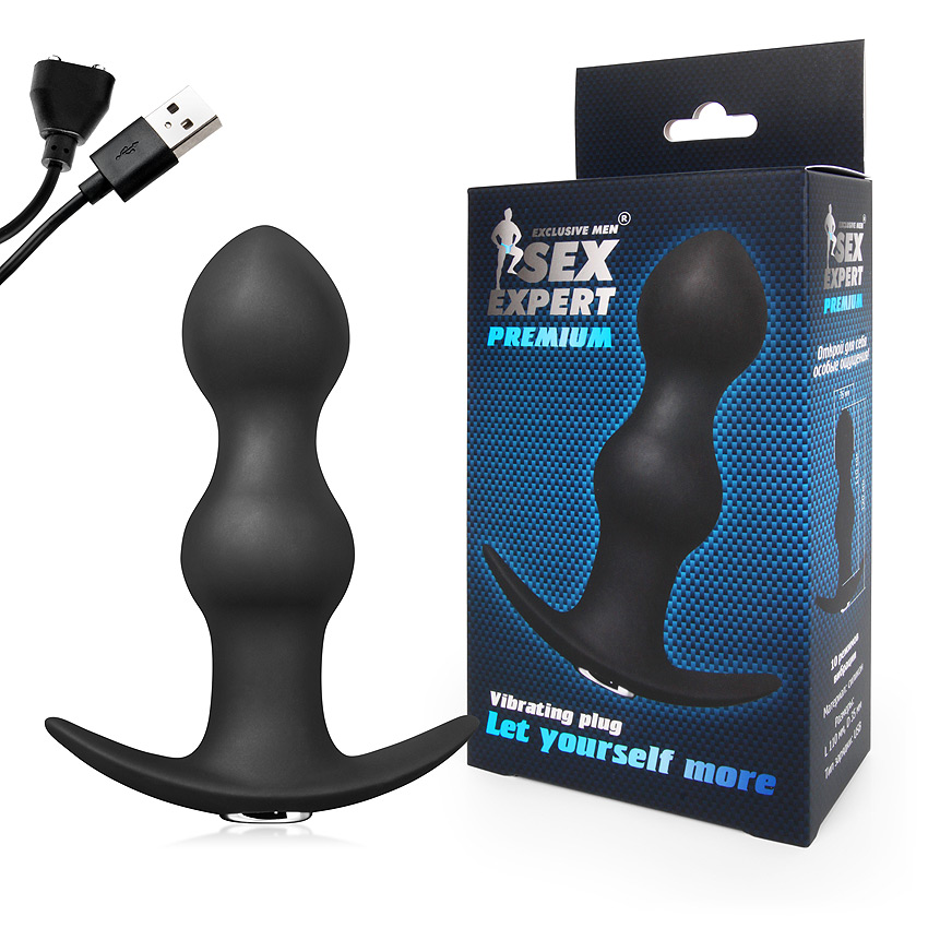 Анальный вибромассажер 10 режимов вибрации