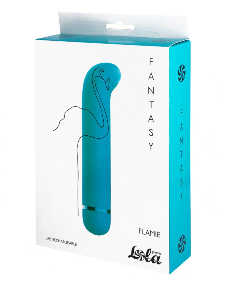 Перезаряжаемый вибратор Fantasy Flamie Blue