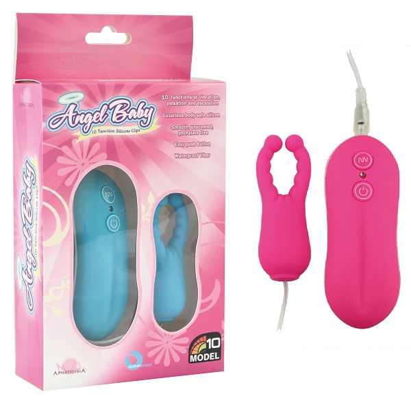 Вибростимулятор с усиками Angel Baby NIpple&Cock clips