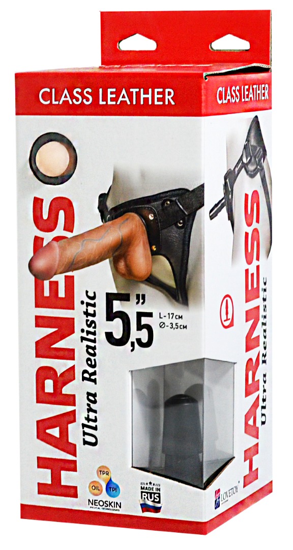 Страпон фаллоимитатор на трусиках Harness Ultra Realistic 5,5" - 17 см