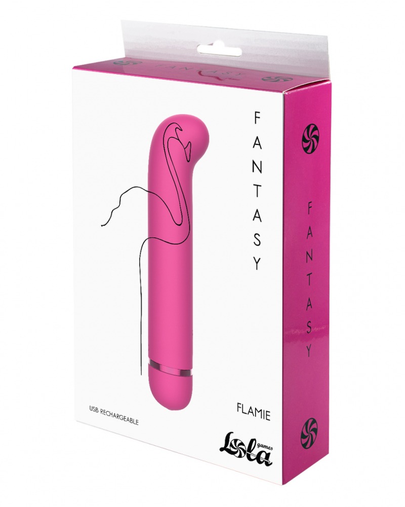 Перезаряжаемый вибратор Fantasy Flamie Pink