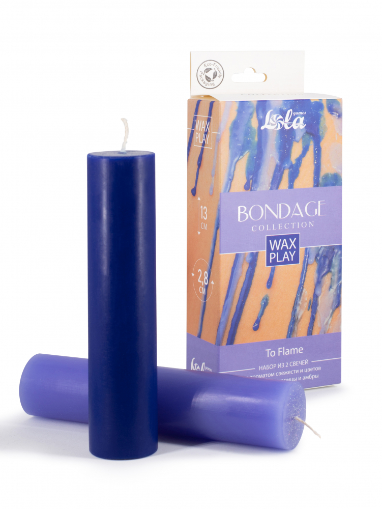 Набор из 2 Wax Play свечей Bondage To Flame 