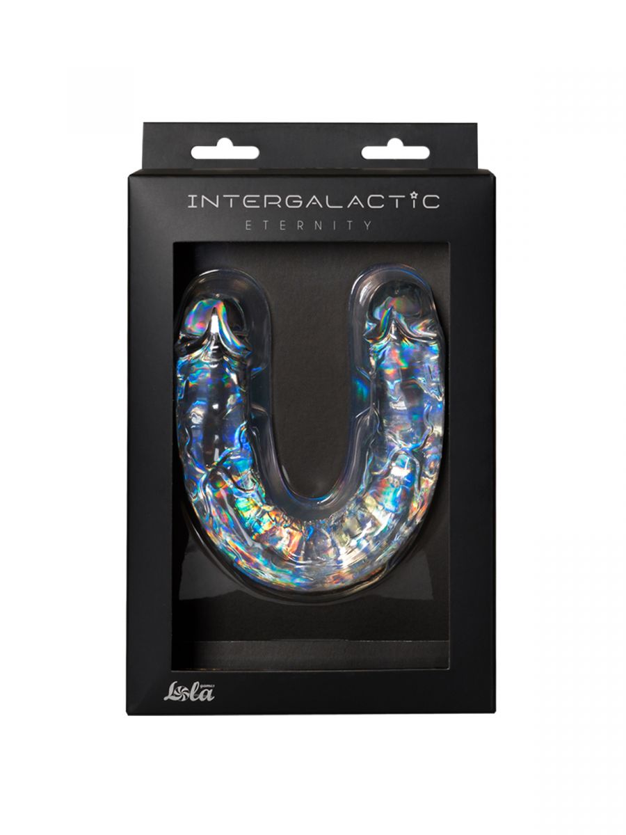 Прозрачный двусторонний фаллоимитатор  Eternity 29.50 см