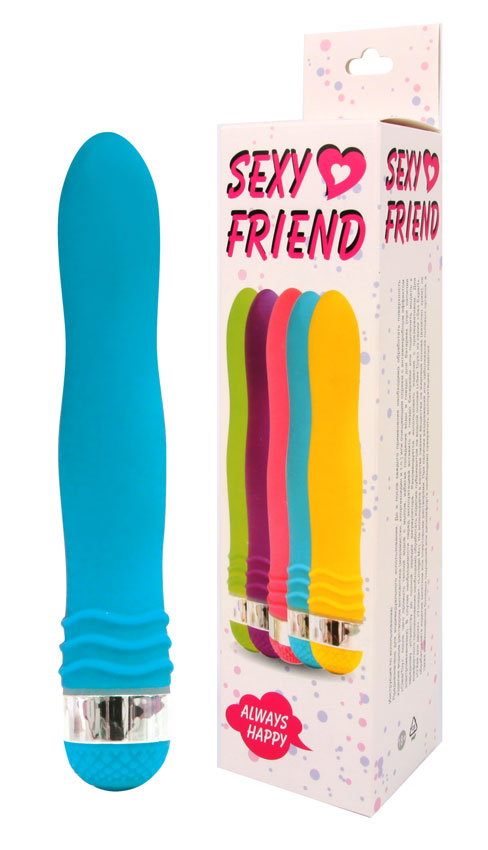 Эргономичный вибратор Sexy Friend - 17.50 см