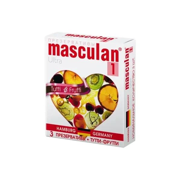 Презервативы "Masculan, 1 Ultra Tutti-Frutti" №3, 3 шт 