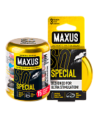 Презервативы Maxus точечно-ребристые Special №15 в железном кейсе 