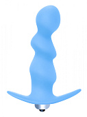 Анальная пробка с вибрацией Spiral Anal Plug Blue 9.5 см