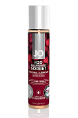 Вкусовой лубрикант "Малиновый сорбет"  JO Flavored Raspberry Sorbet 30 мл 