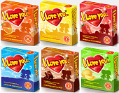 Презервативы "I LOVE YOU" № 3 в ассортименте 